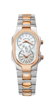 Load image into Gallery viewer, Small Signature Dual Time Zone Two Tone Rose Gold Watch with Bracelet