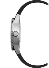 Load image into Gallery viewer, Freelancer Men's Steel Black Rubber Strap Diver Watch