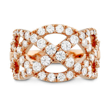 Load image into Gallery viewer, Intertwining Diamond Right Hand Ring