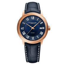 Load image into Gallery viewer, 'Maestro Blues' Rose Tone Automatic Watch