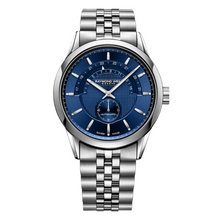 Load image into Gallery viewer, Freelancer Men's Half-moon Blue Automatic Date Watch