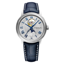 Load image into Gallery viewer, Maestro Men's Moon Phase Automatic Leather Watch