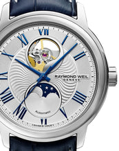 Load image into Gallery viewer, Maestro Men's Moon Phase Automatic Leather Watch