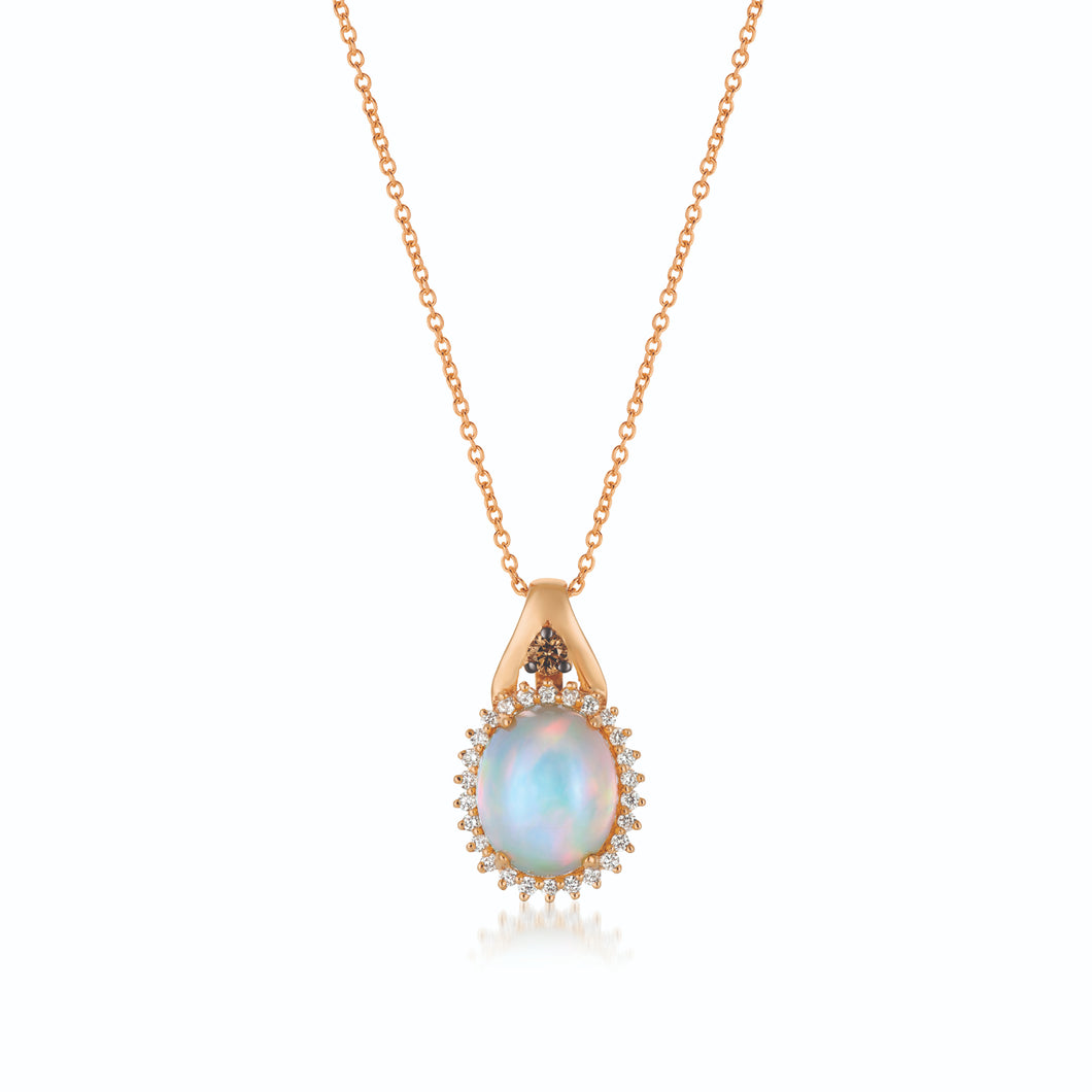 Le Vian 14k Stawberry Gold Neopolitan Opal Pendant