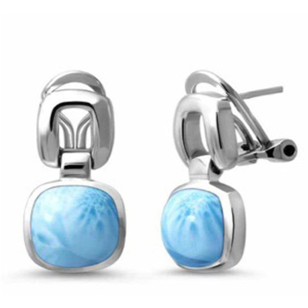 Del Mar Larimar Earrings