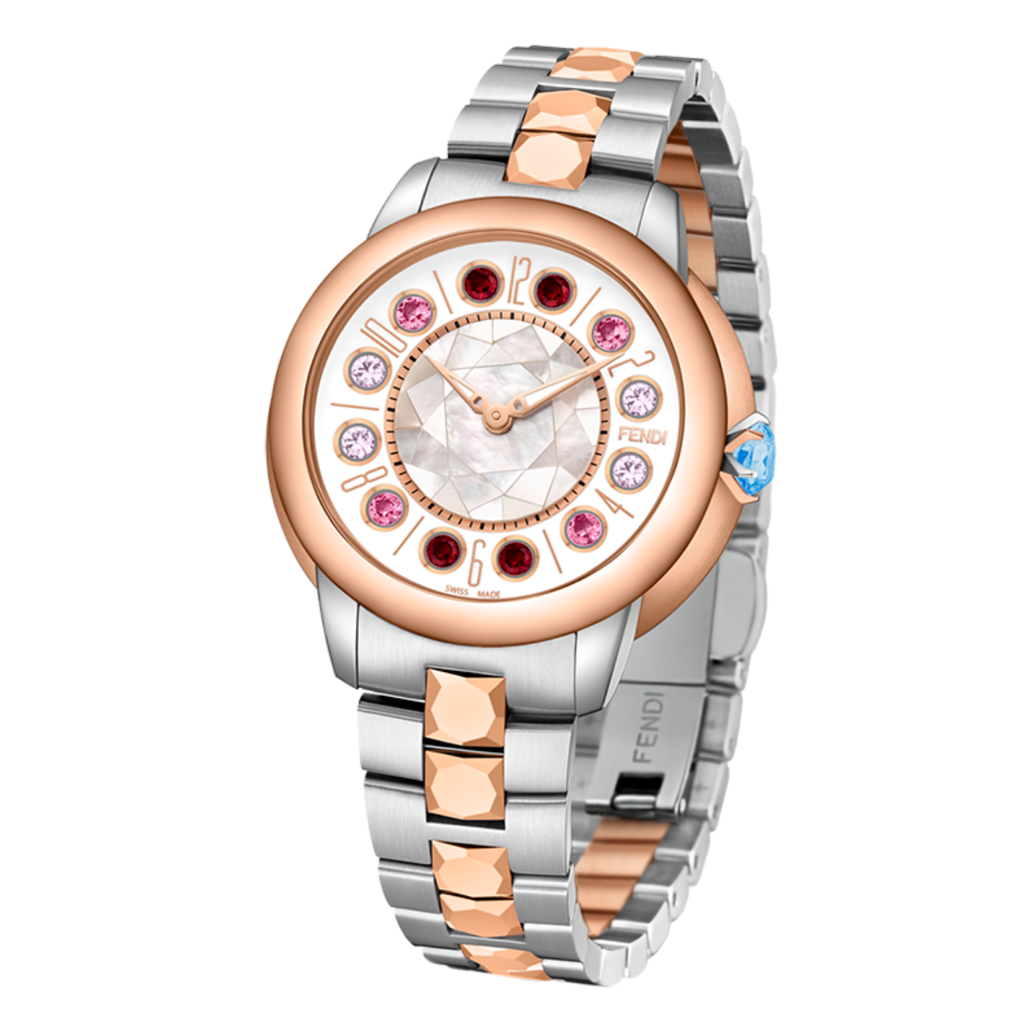 Fendi Rose Gold Diamond 27 Diamonds Ladies Watch! New! Fendi Womens Watches | Direct Luxury main image 3