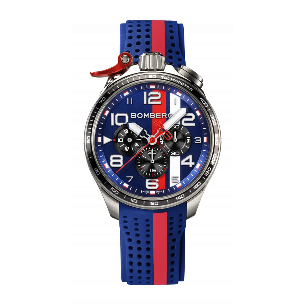 Bolt-68 Racing Red Stripe Watch