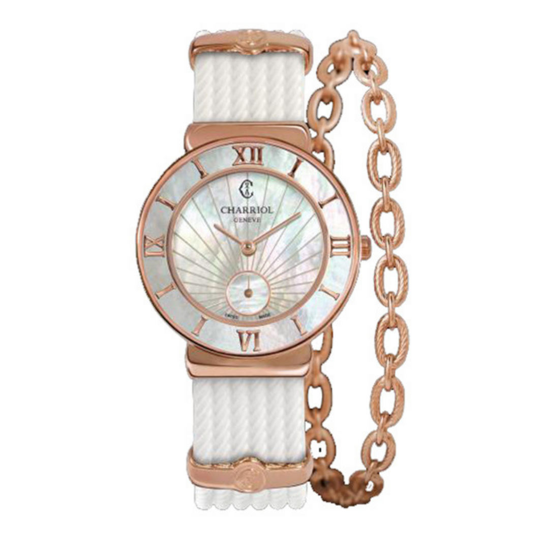 St Tropez 30mm Rose Gold Plated Watch