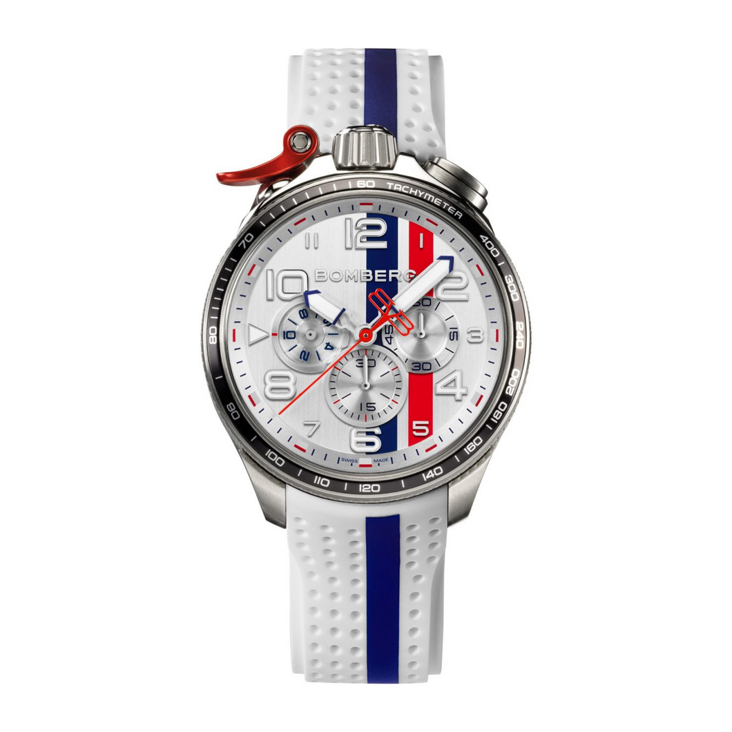 Bolt-68 Racing Navy Blue Stripe Watch