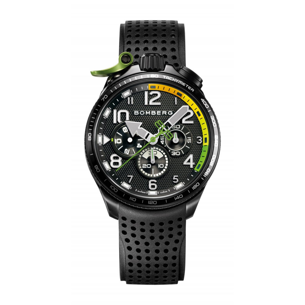 Bolt-68 Racing Black & Green Watch