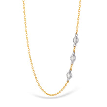 Load image into Gallery viewer, HOF Signature Off-Set Triple Bezel Necklace
