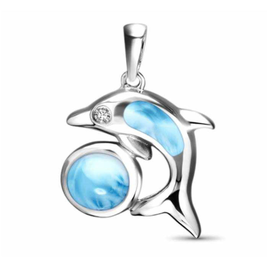 Dolphin Larimar Necklace