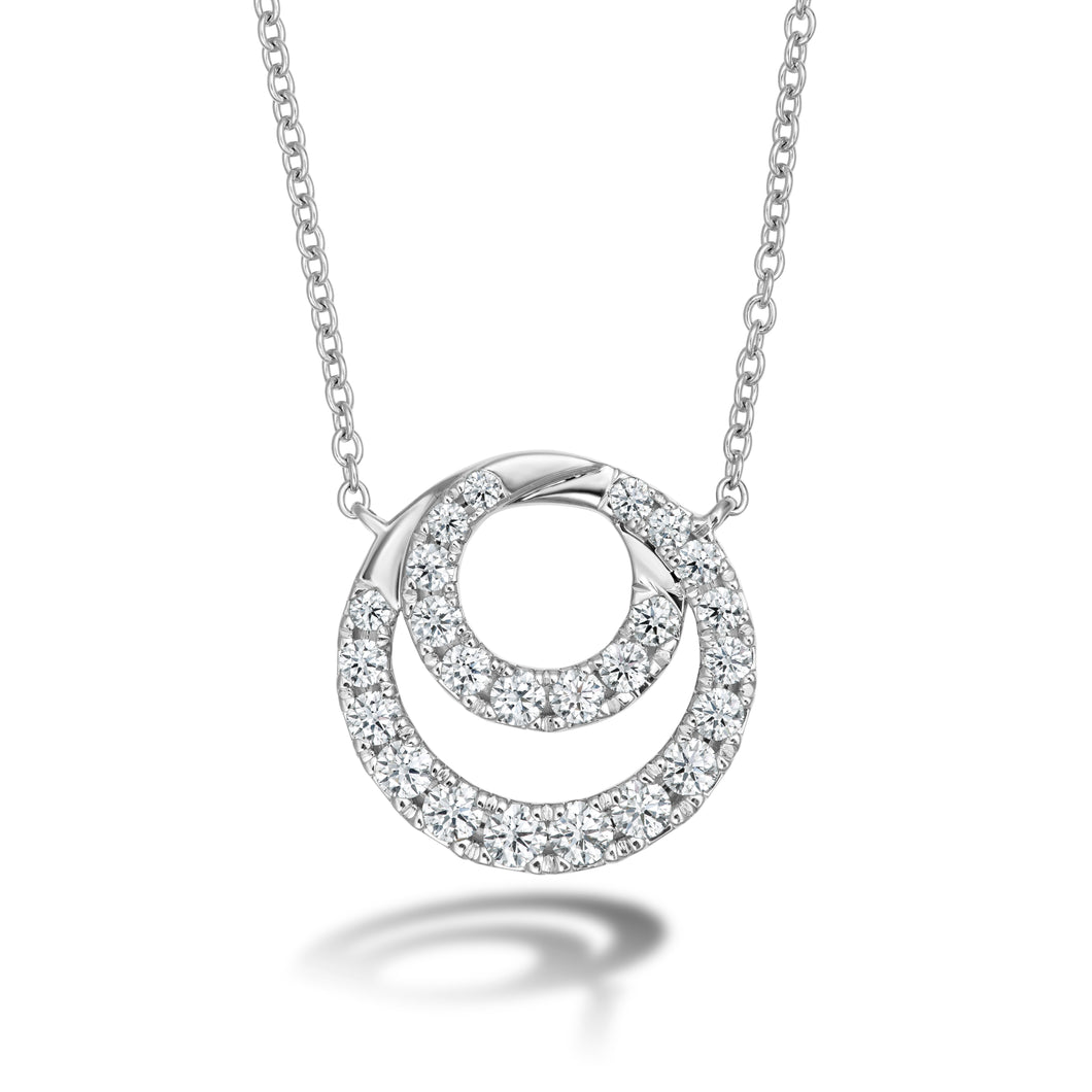 Optima Diamond Circle Pendant