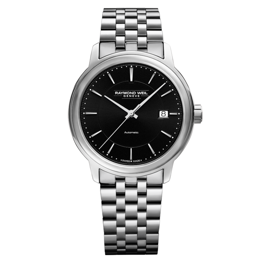 Maestro Men's Black Dial Automatic Watch