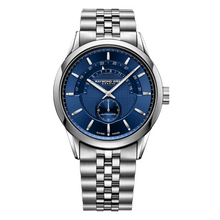 Load image into Gallery viewer, Freelancer Men&#39;s Half-moon Blue Automatic Date Watch
