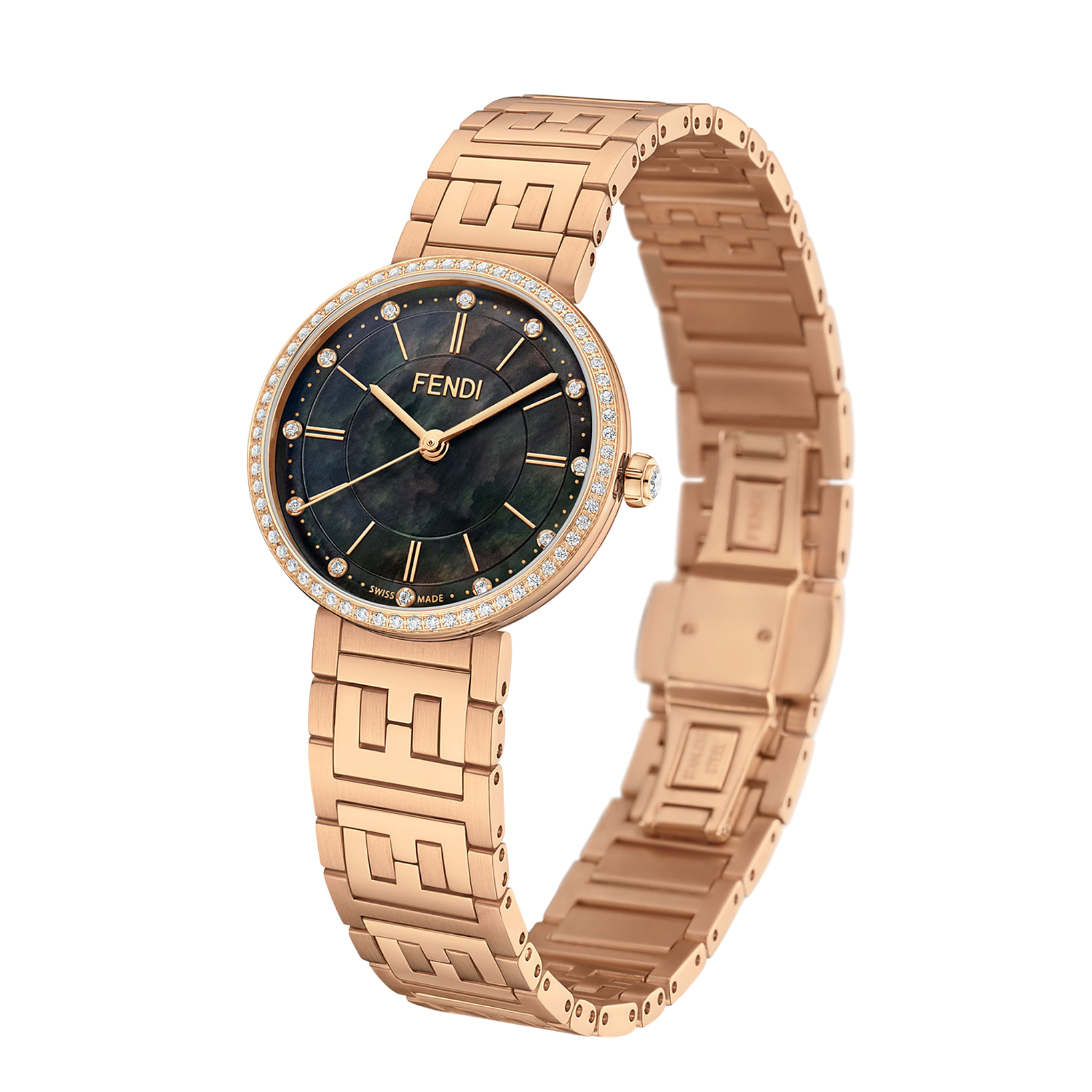 Forever Fendi Rose-Gold 29mm Watch – Gold Mine Duty Free