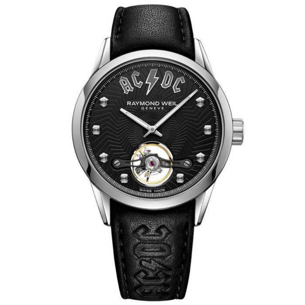 Freelancer AC/DC Limited Edition Black Leather Watch