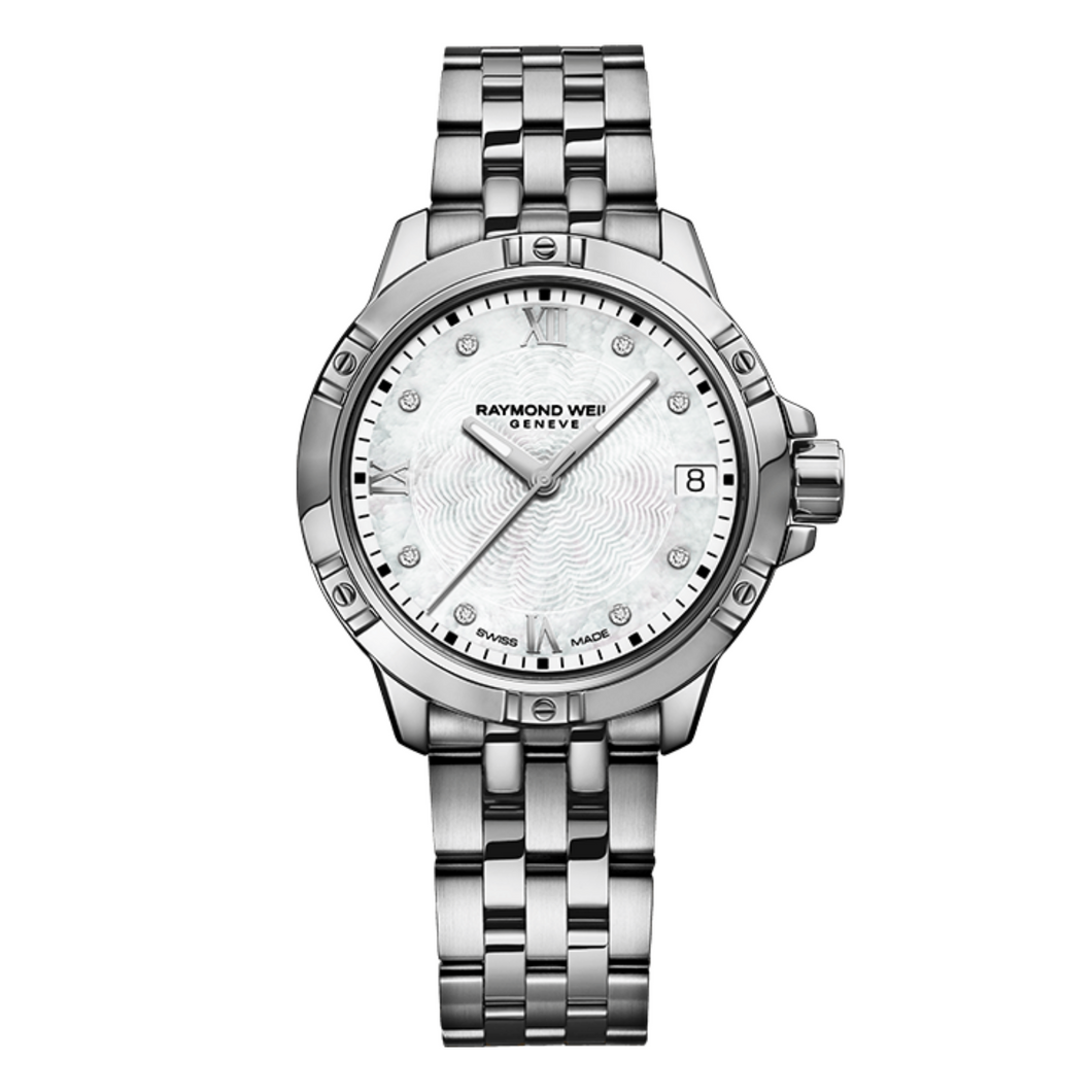 Tango Classic Ladies Diamond Dial Steel Quartz Watch