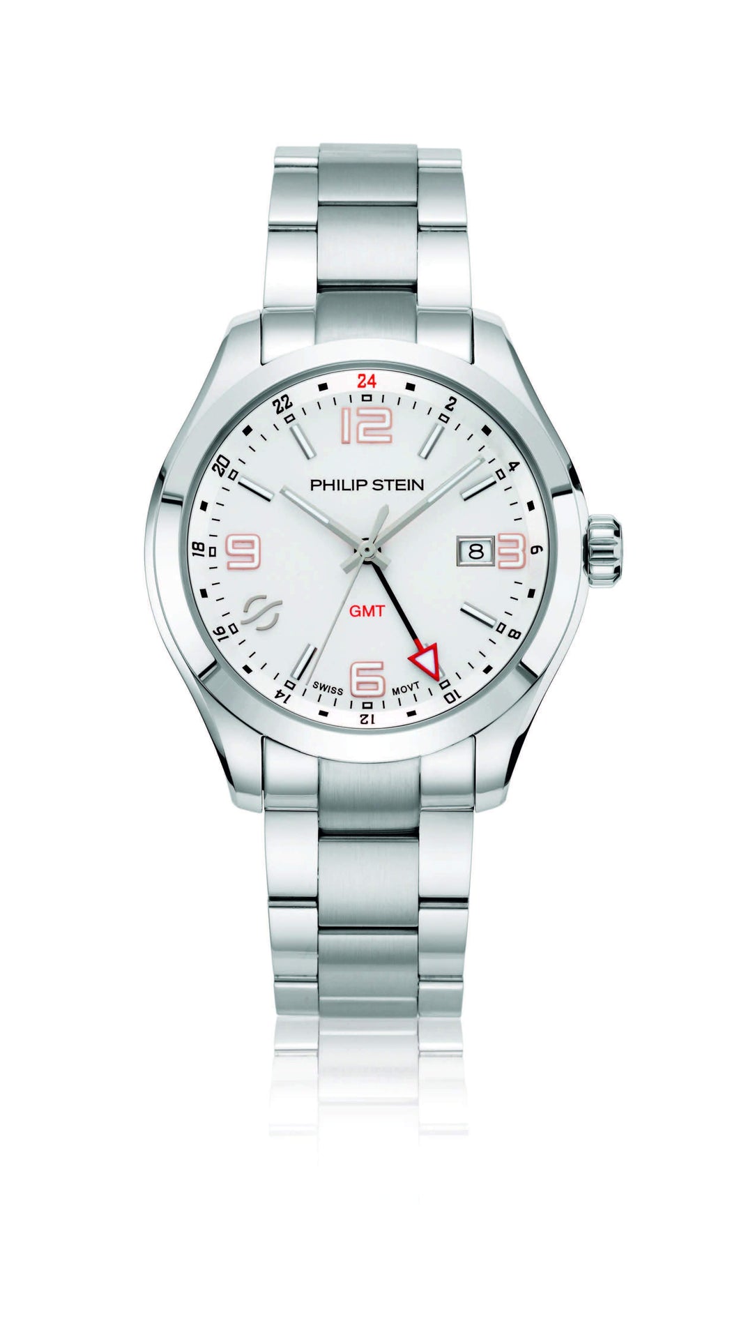 Traveler 42mm White Dial GMT Watch