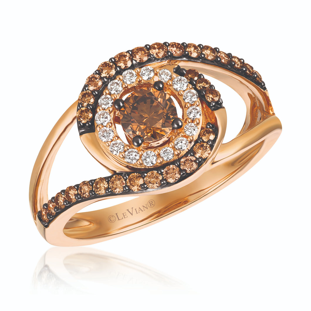 Le Vian 14k Strawberry Gold Chocolate Diamonds Ring