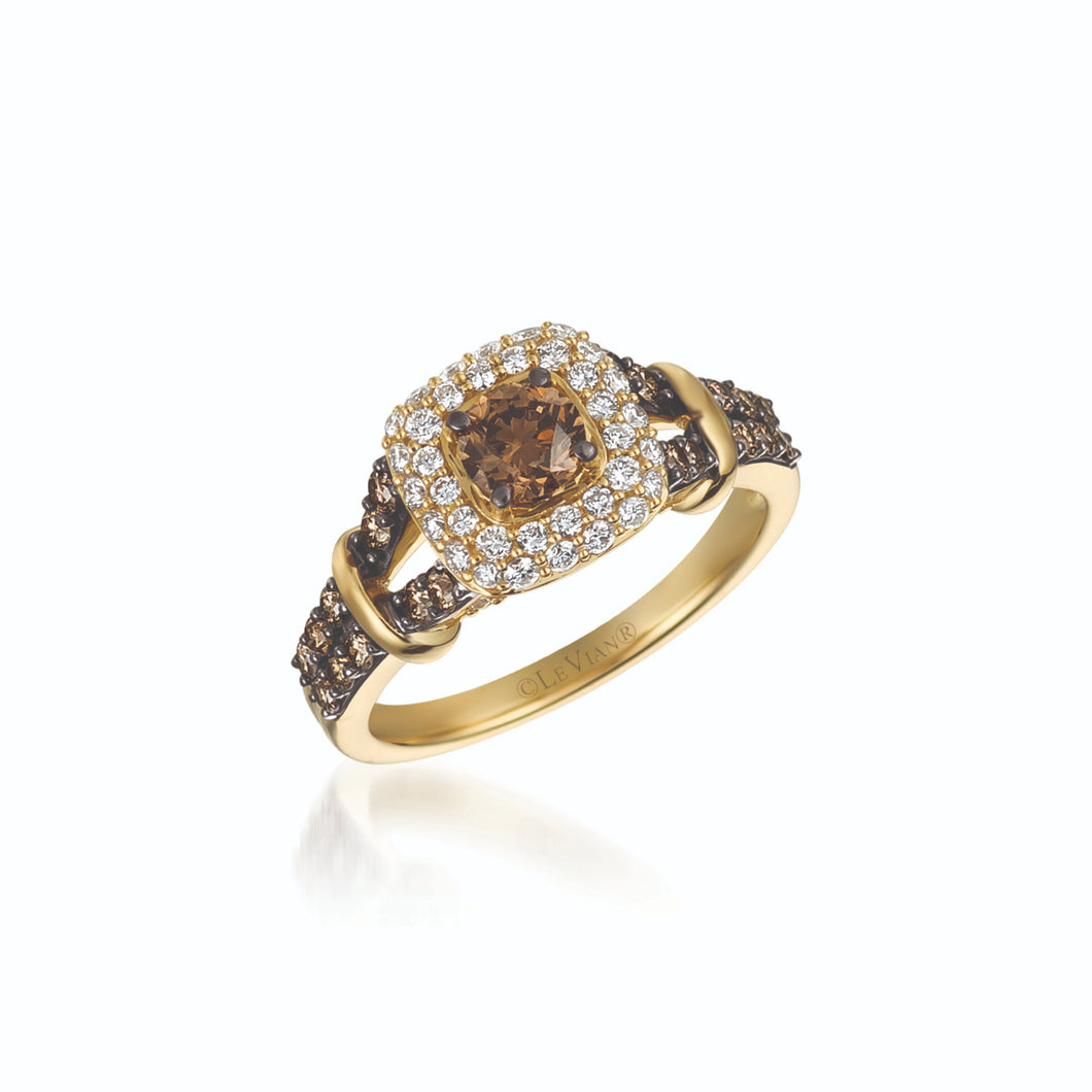 Le Vian 14k Honey Gold Chocolate Diamonds Ring