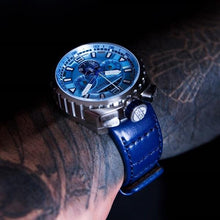 Load image into Gallery viewer, Bolt-68 Steel &amp; Blue Sapphire Watch
